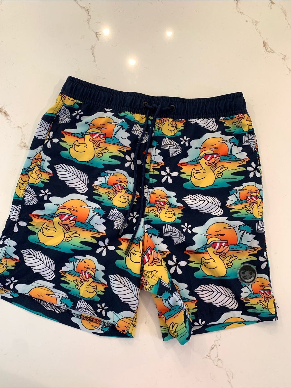 Rubber Duck Swim Shorts Men’s Size Medium Trunks Stretch Boardshorts NEW